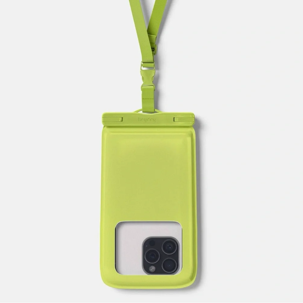 NWT heyday™ Waterproof Phone Pouch w/ Lanyard – Pastel Lime